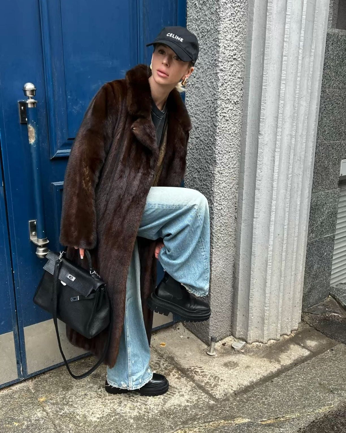 SOKYND Mina Faux Fur Maxi Coat Coats & JacketsgZ1767356248730320778LBrown