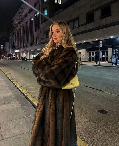 SOKYND Mina Faux Fur Maxi Coat Coats & JacketsgZ1767356248730320778LBrown