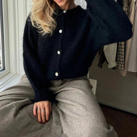 Cardigan Nadia Oversized em Malha Peluda