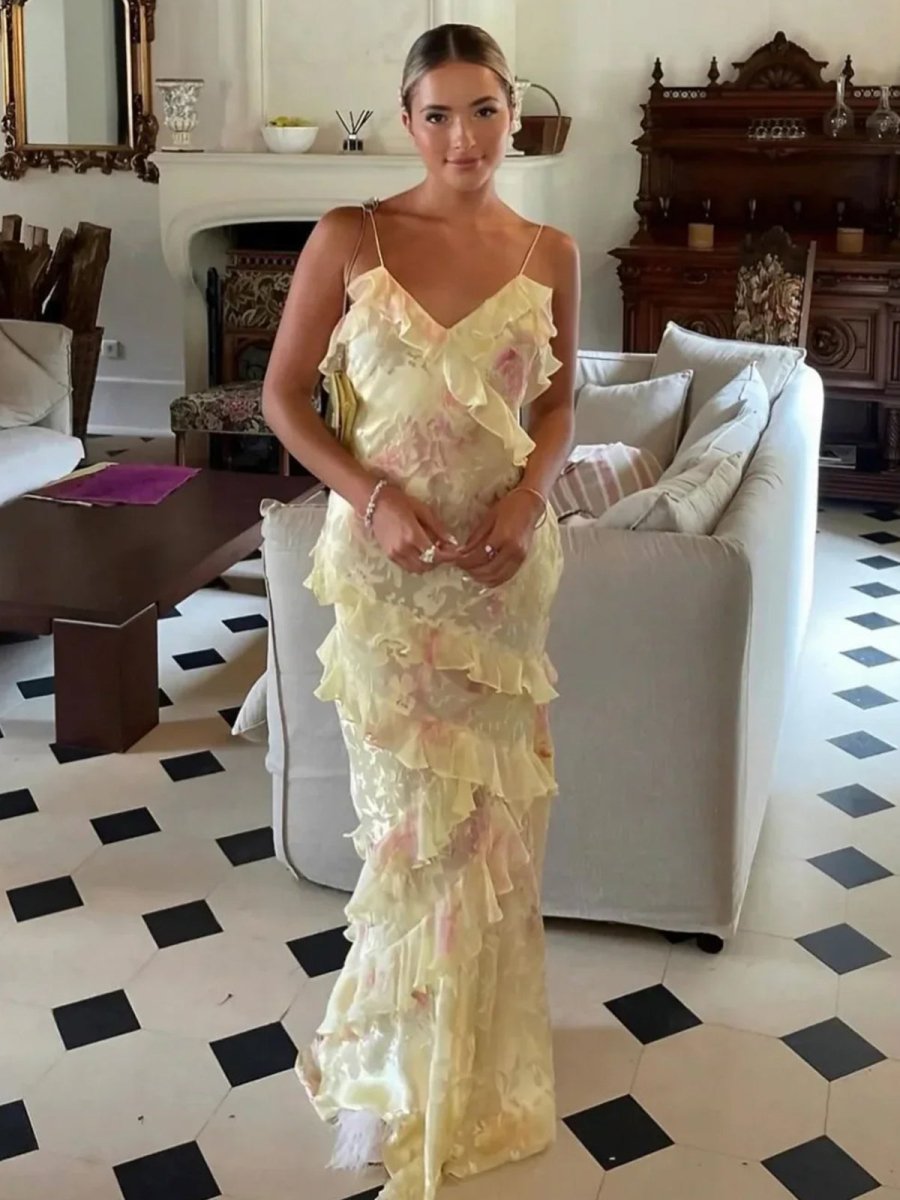 SOKYND Nancy Ruffled Sleeveless Maxi Dress DressesiW1772580086487157677YellowS