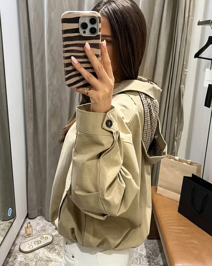 SOKYND Nicole Hooded Zip Jacket JacketSOKYND-213655-BEI-M-05271BeigeM