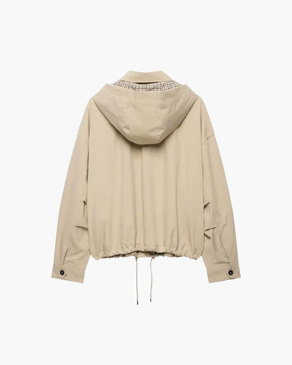 SOKYND Nicole Hooded Zip Jacket JacketSOKYND-213655-BEI-S-72503BeigeS