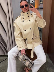 Trench Nina com Colarinho de Pé