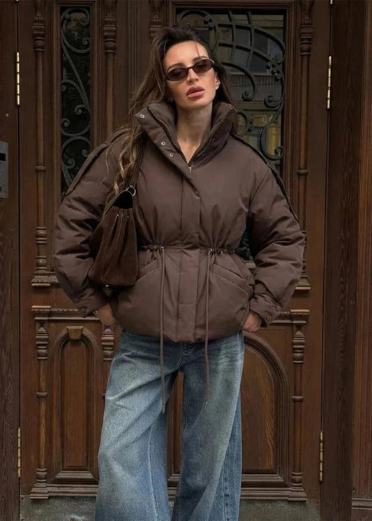 Olivia Oversized Drawstring Waist Puffer Jacket