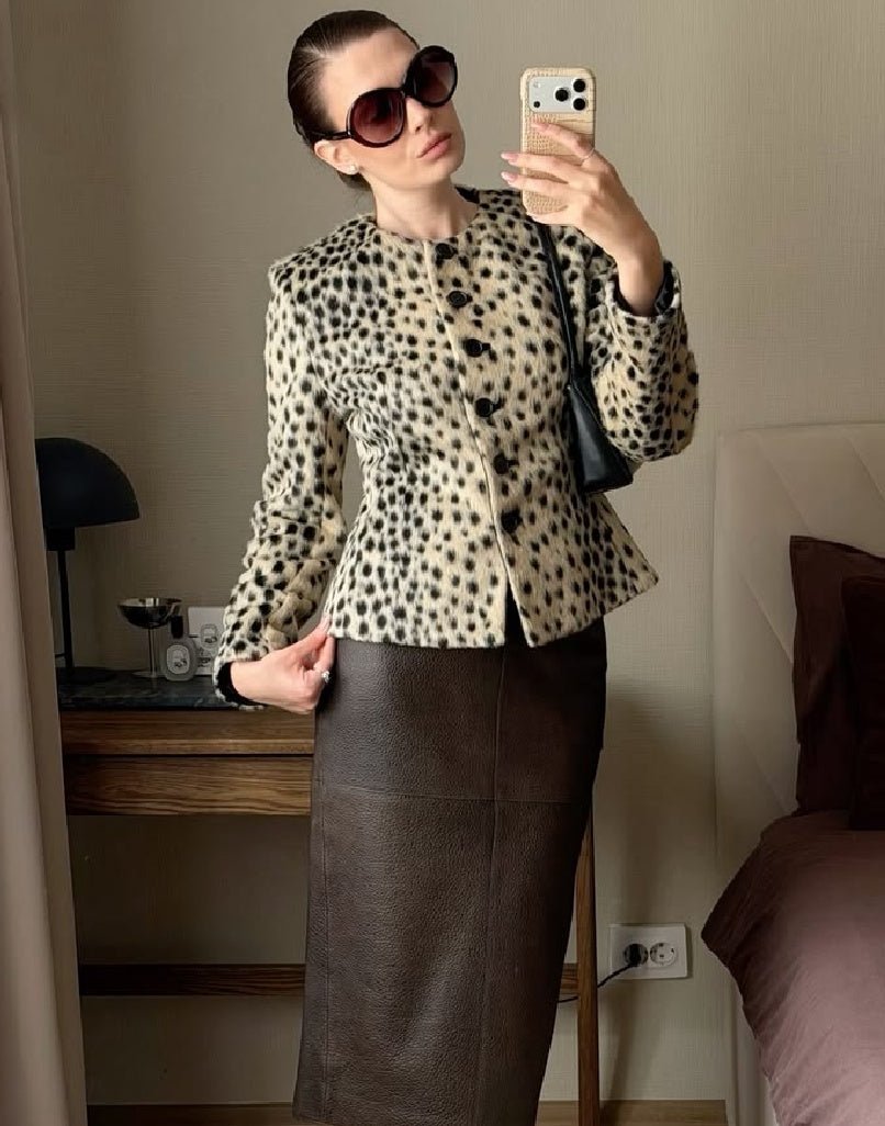SOKYND Rose Leopard Faux Fur Cropped Jacket JacketSOKYND-698967-S-OS-47991S