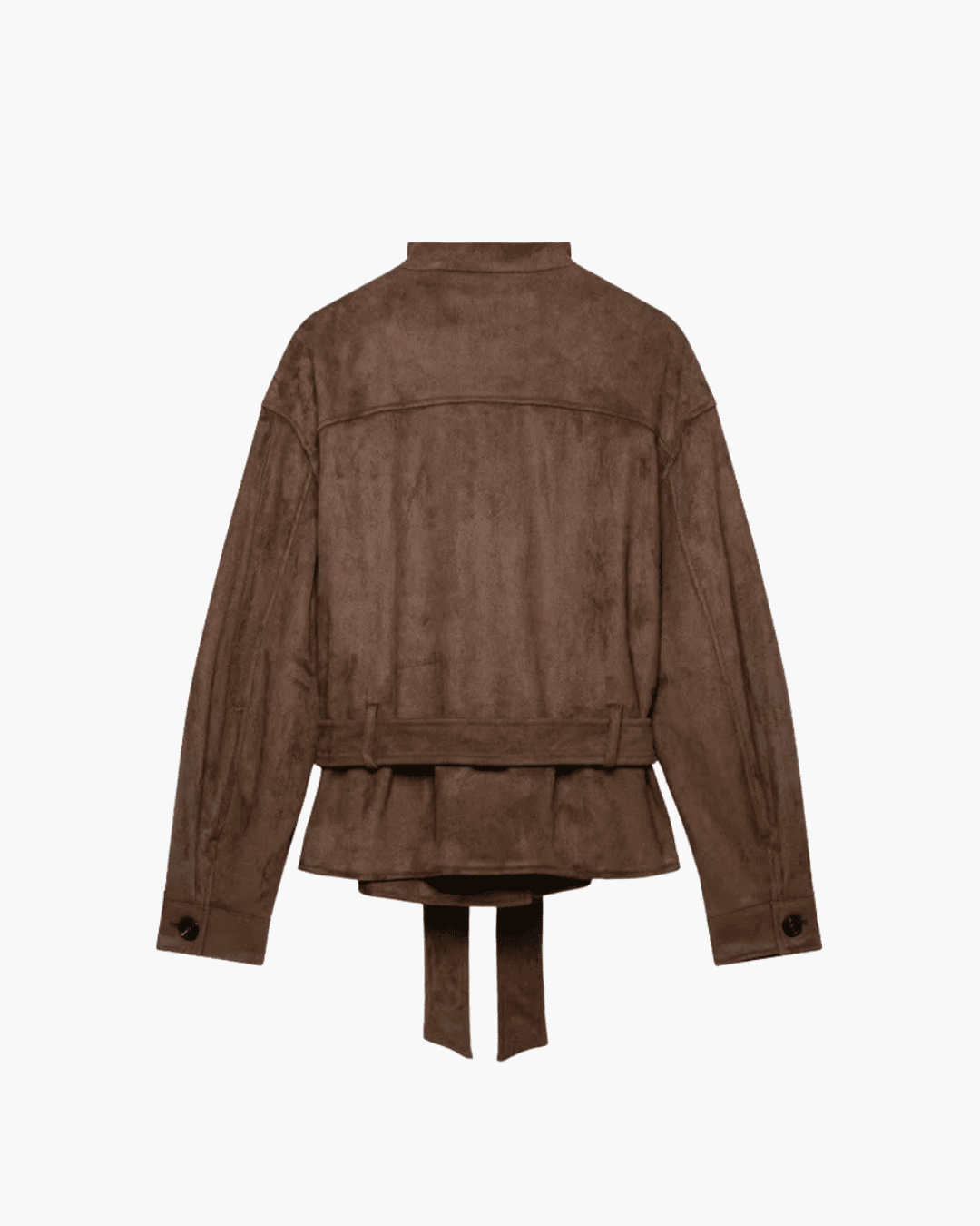 SOKYND Sarah Faux Suede Lace Up Jacket JacketSOKYND-923351-BRO-XS-05591BrownXS