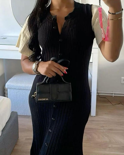 SOKYND Savannah Midi Dress DressesBlackL