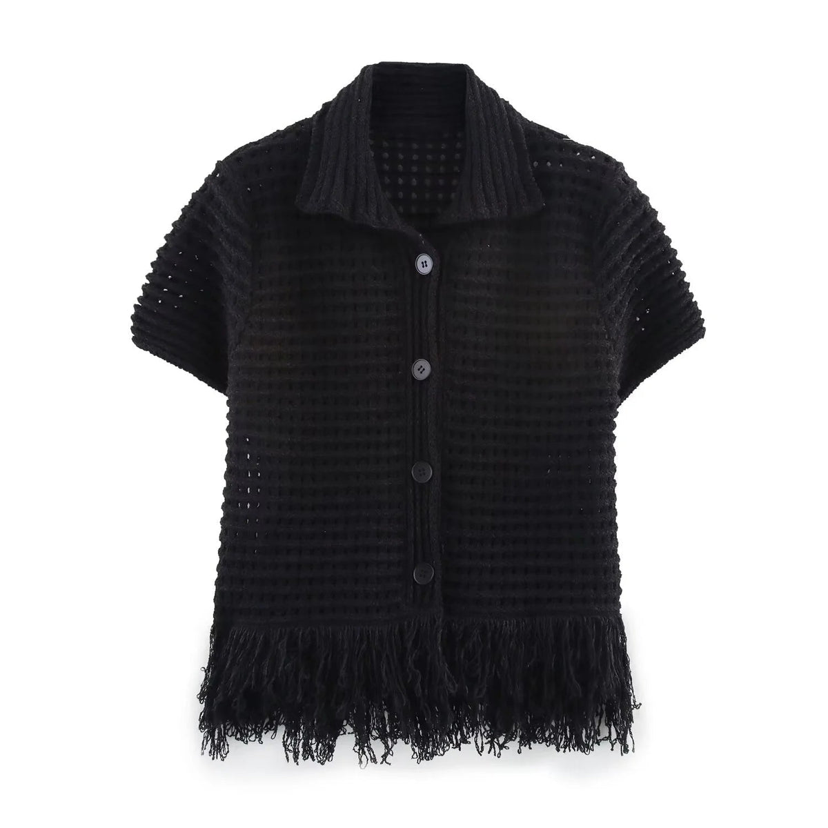 SOKYND Sophia Knitted Tassel Skirt Set Matching SetsSOKYND-903191-SET-BLACK-59319SetBlackXS