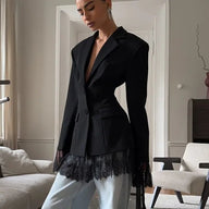 Blazer Stephanie com detalhes em renda