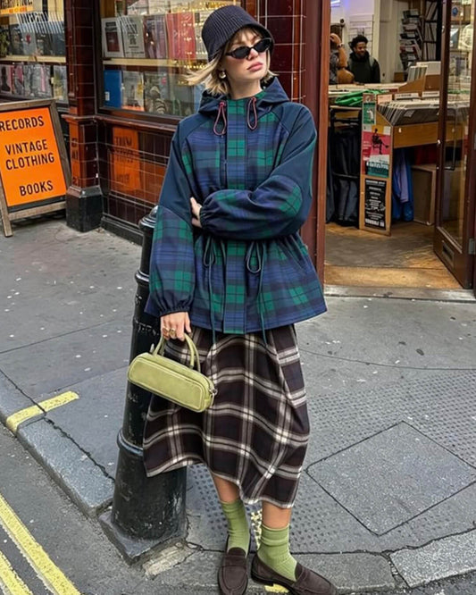 Casaco Teresa Oversized Xadrez com Atilhos [max 255]