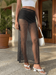 Monica Polka Dot Maxi Skirt