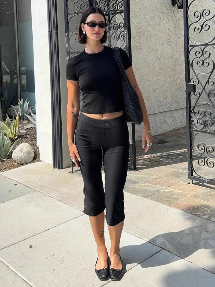 SOKYND Xanthe Black Capri Activewear Pants PantsSOKYND-098903-DEF-S-04855S