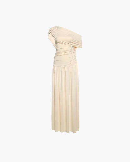 SOKYND Yvonne One Shoulder Maxi Dress Dressesrq1772777205898388708BeigeS