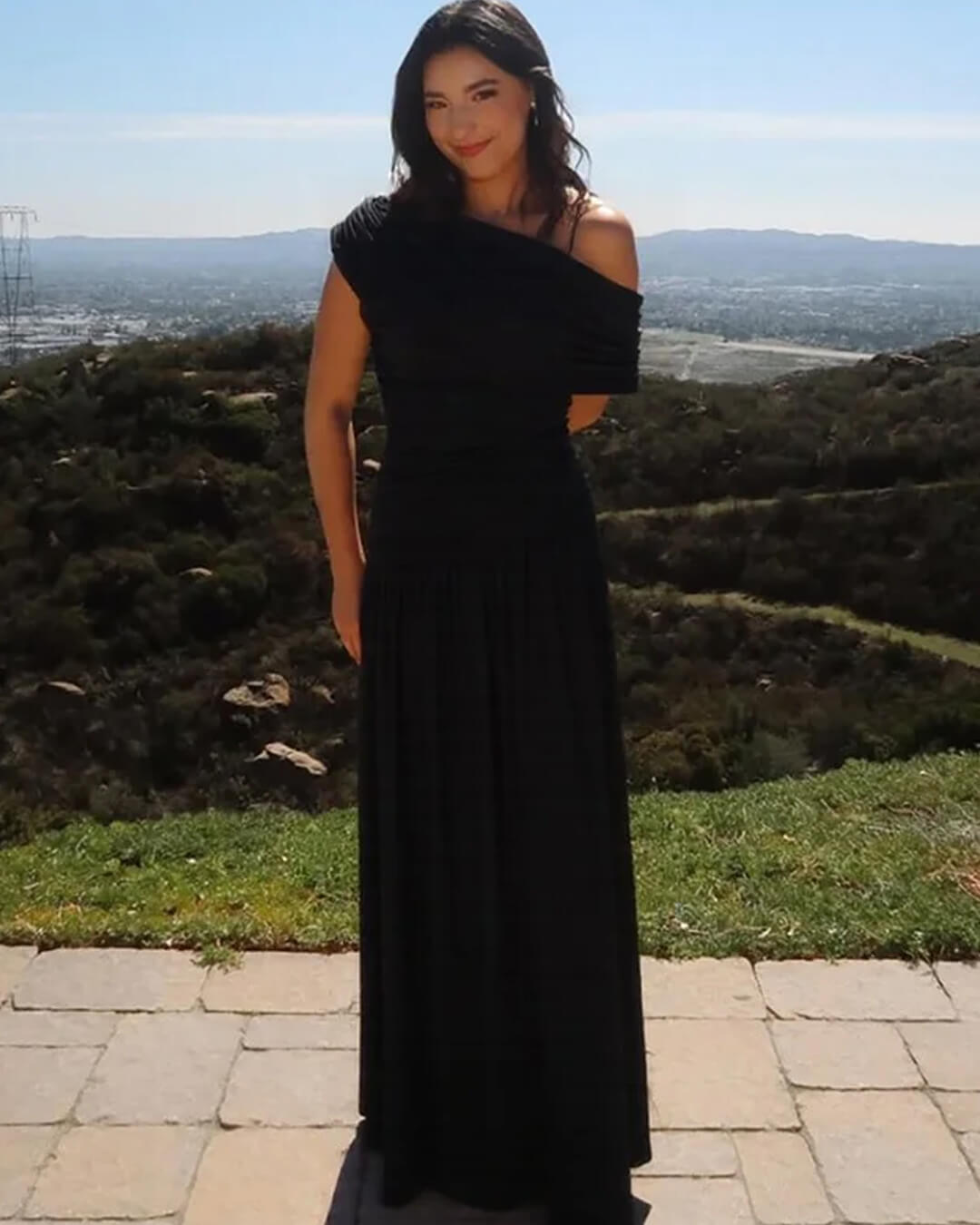 SOKYND Yvonne One Shoulder Maxi Dress DressesGl1772777205898805599BlackL