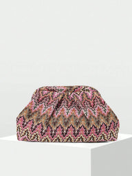 Clutch Lena Jacquard Plissada